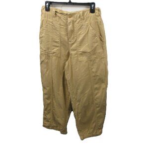 Universal Thread Tan Cotton Straight Leg Pants Size 6